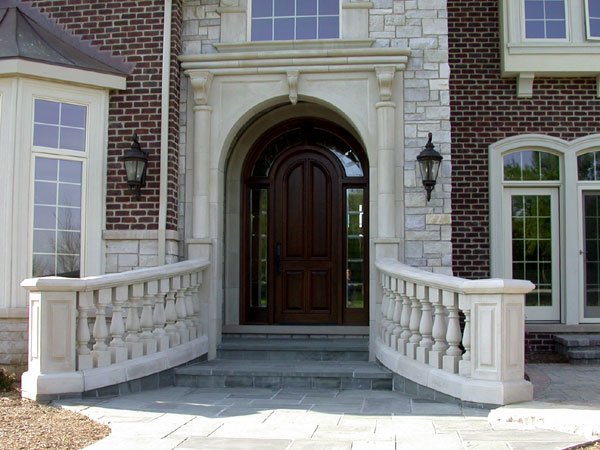 cast stone entryway