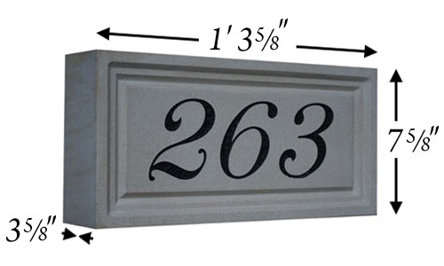 Cast Stone Address Stone Photo AD 104