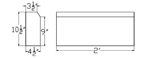 Cast Stone Banding Drawing BA 304