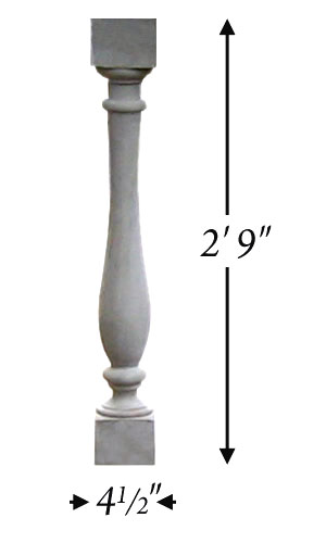 Cast Stone Baluster BL 151