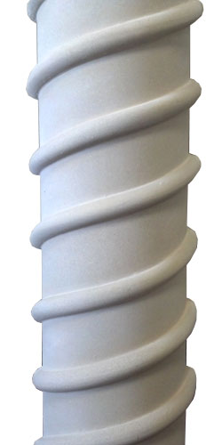 Cast Stone Column Photo CL 8 Roped