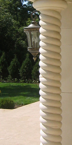 Cast Stone Column Photo CL 10 Twist