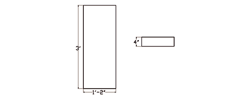 Cast Stone Coping Drawing CO 1404