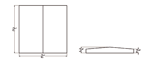 Cast Stone Coping Drawing CO 2413