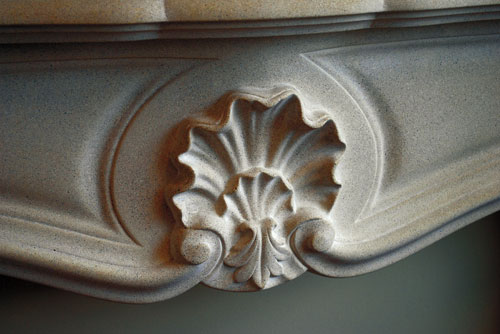 Cast Stone Fireplace Surround FP 575 detail