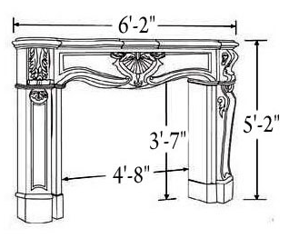 Cast Stone Fireplace Surround FP 690