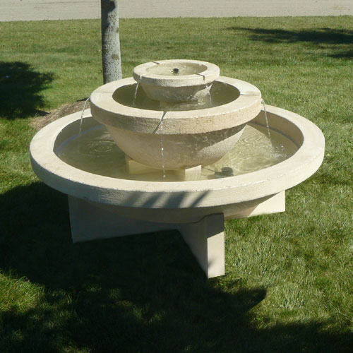 Cast Stone Fountain and Planter FT A3561