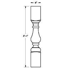 Cast Stone Baluster BL 102