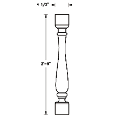 Cast Stone Baluster BL 151