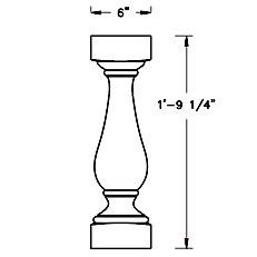 Cast Stone Baluster BL 171