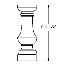 Cast Stone Baluster BL 181