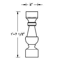 Cast Stone Baluster BL 185