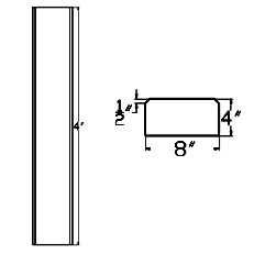 Cast Stone Baluster Rail BL 301