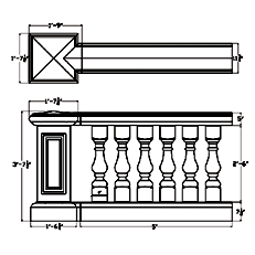 Cast Stone Balustrade System BL 731