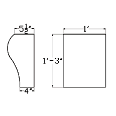 Cast Stone Bracket BR 105