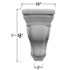 Cast Stone Bracket BR 360