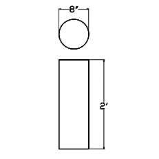 Cast Stone Column CL 8 S