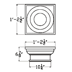 Cast Stone Column CL 10 TC