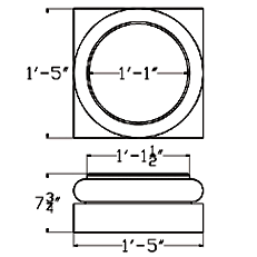 Cast Stone Column CL DB 12