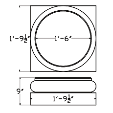 Cast Stone Column CL DB 18