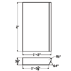 Cast Stone Coping CO 430