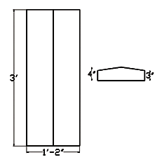 Cast Stone Coping CO 1423