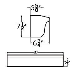 Cast Stone Cornice CR 210