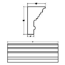 Cast Stone Cornice CR 330