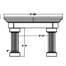 Cast Stone Fireplace Surround FP 112