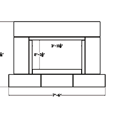 Cast Stone Fireplace Surround FP 124