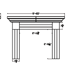 Cast Stone Fireplace Surround FP 201