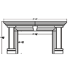 Cast Stone Fireplace Surround FP 301