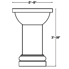 Cast Stone Fountain/Planter FT 1323-46