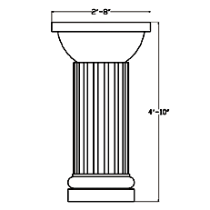 Cast Stone Fountain/Planter FT 1324-58