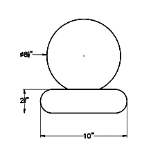 Cast Stone Sphere SF-208