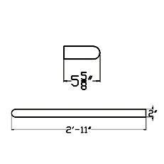 Cast Stone Sill SL 315 with return