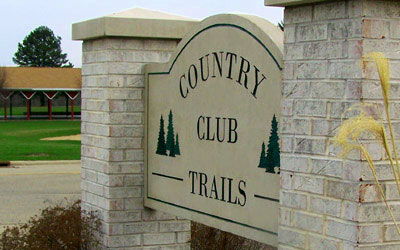Country Club Trails Sign