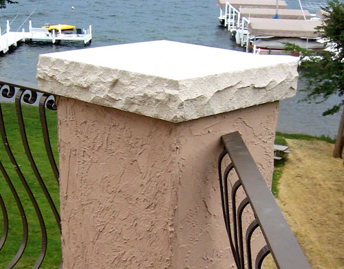 Rock faced Pier Cap